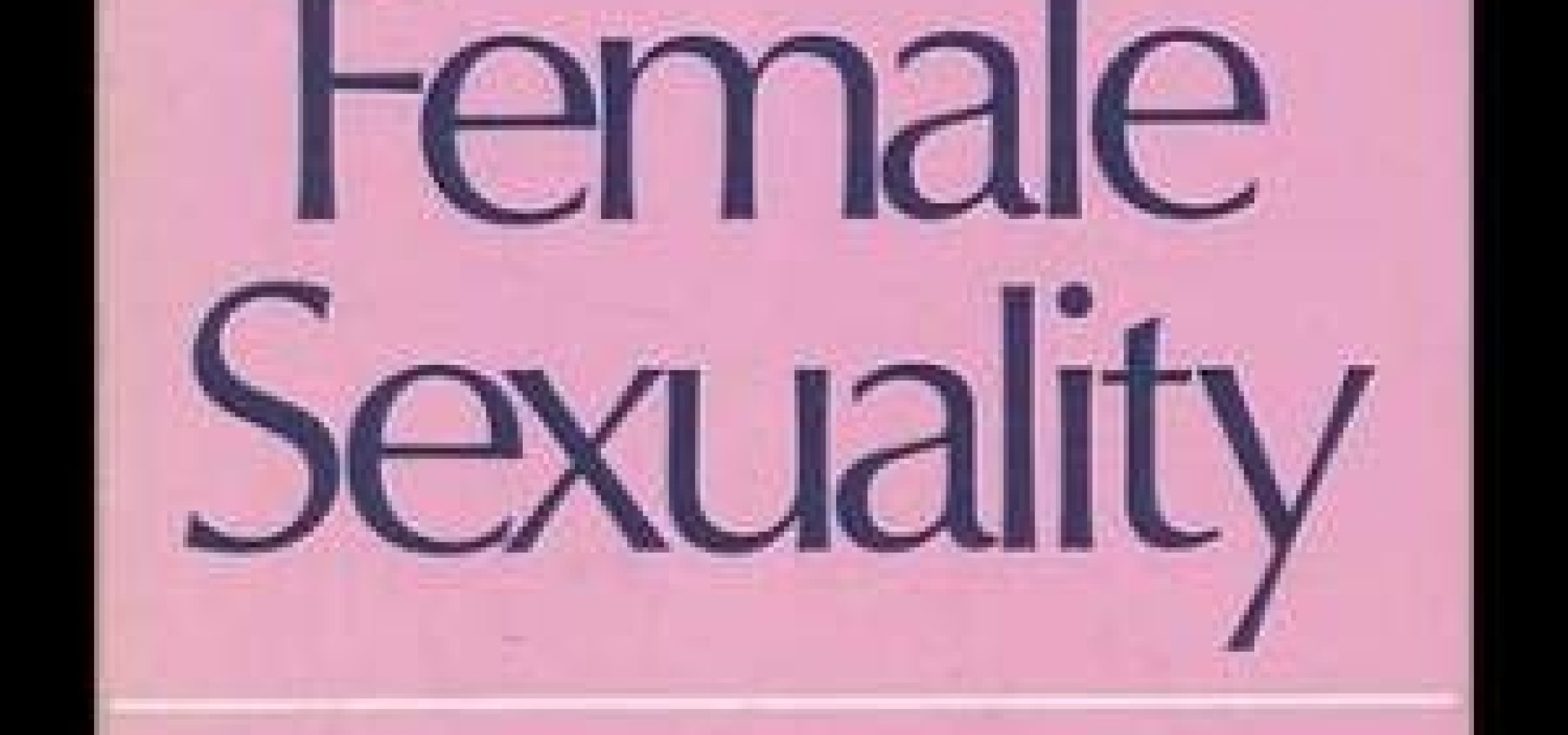 The New Female Sexuality