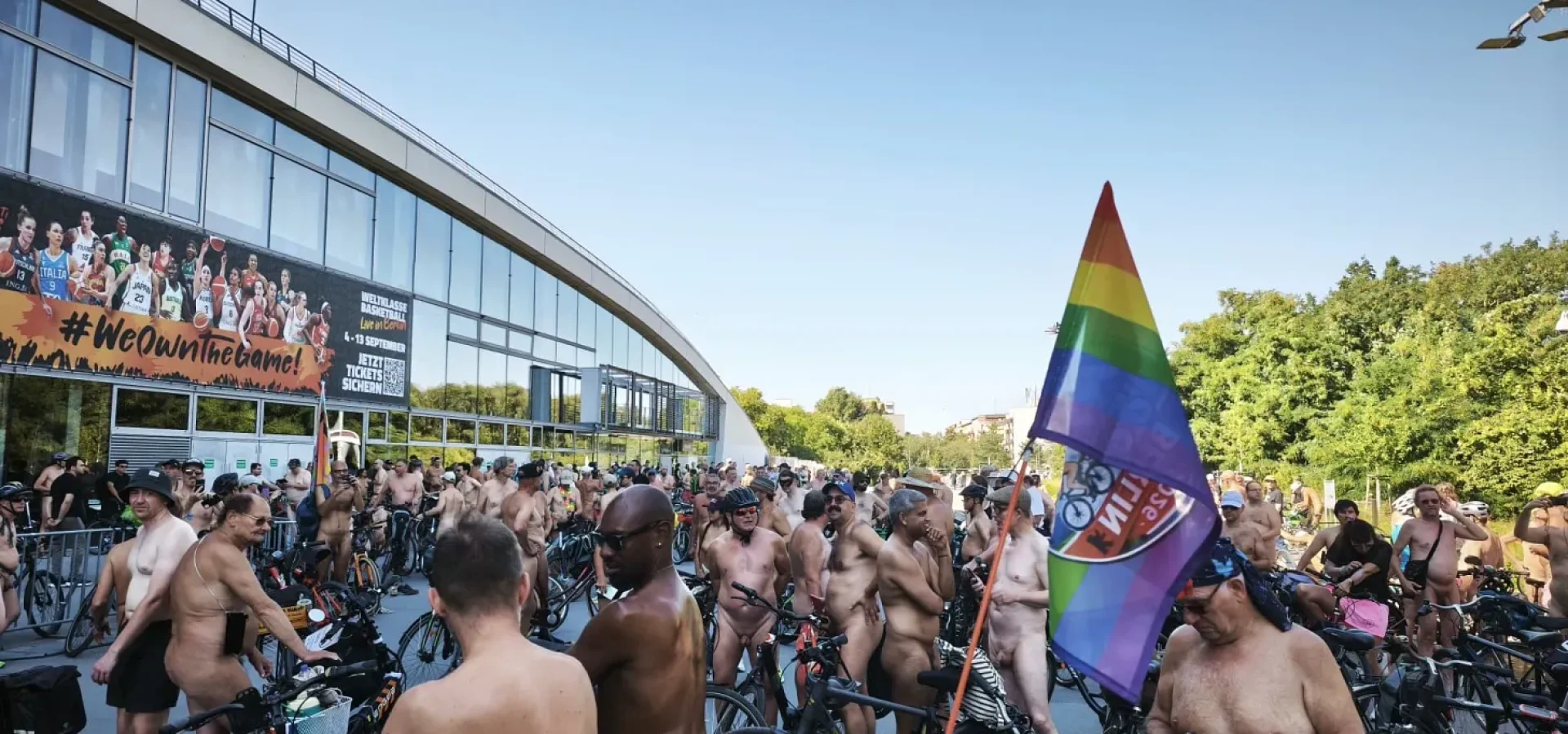  Hundreds cycle naked through Berlin in a first for Germany